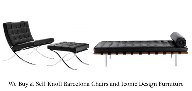 Second Hand Used Knoll Studio Barcelona Chairs